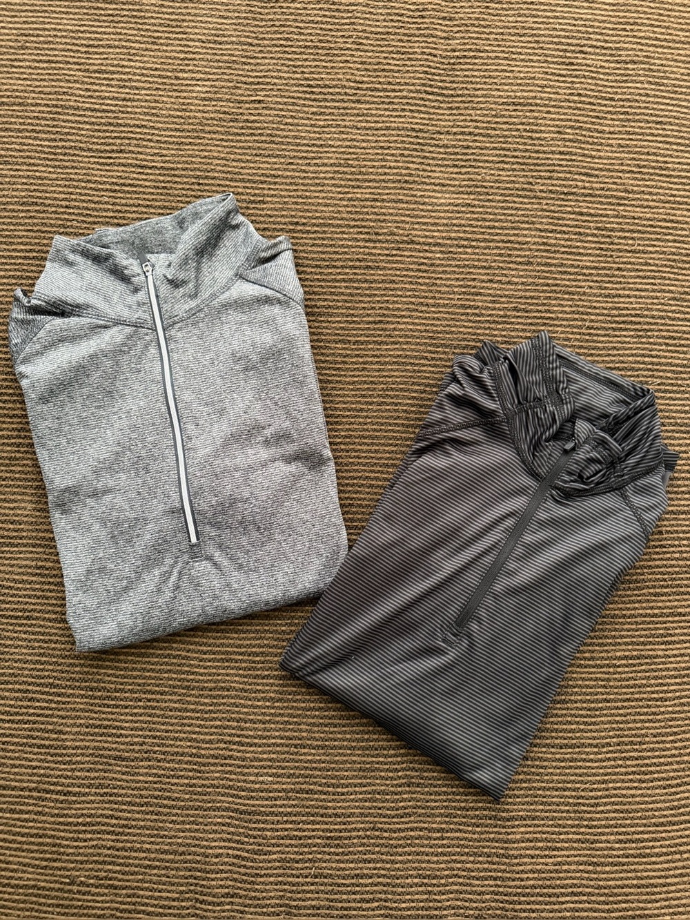 Bundle of 2 Women’s Danskin Now Heather Grey quarter zip Size S